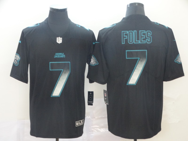 Men's Jacksonville Jaguars #7 Nick Foles Black Jersey